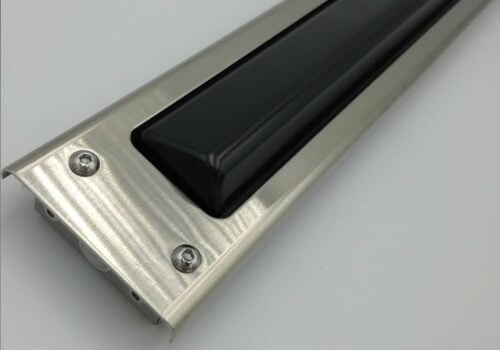 Böjd armbågskontakt i rostfritt stål